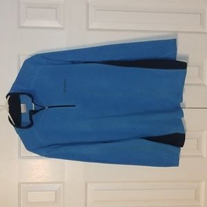 Columbia 1/2 Zip Fleece Pullover Sweater Unisex Extra Large XL Blue/Black